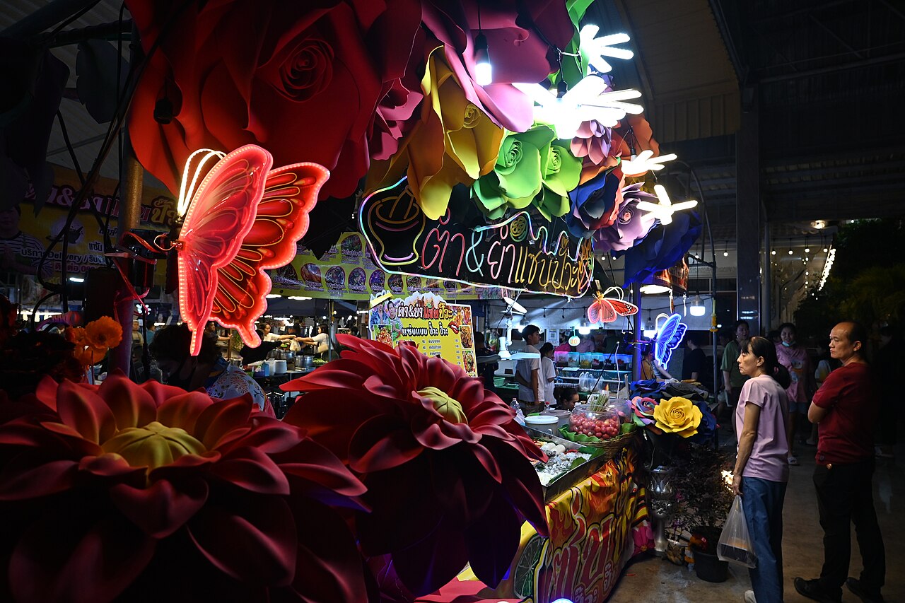 stand forain coloré